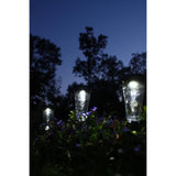 Lot de 3 balises solaires - Canopo - 20 lumens - Beige