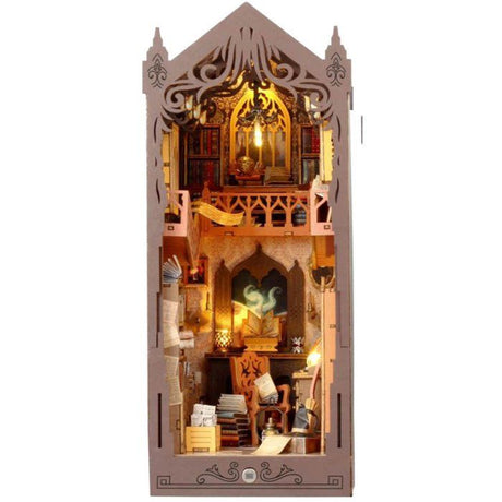 Book Nook - Kit DIY a construire Maquette 3D Serre Livre - Librairie Magique Creanook - 11 x 18 x 26 cm