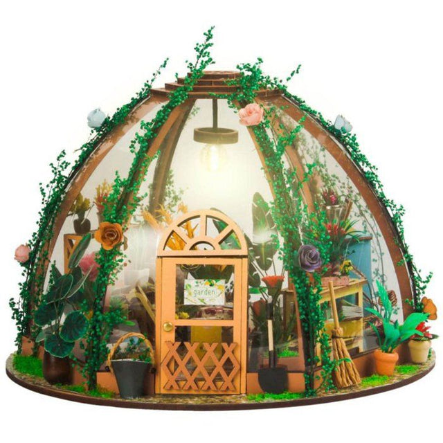 Book Nook - Kit DIY a construire Maquette 3D Serre Livre - Jolie Pergola Green Nook - 22 x 22 x 17 cm