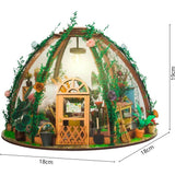Book Nook - Kit DIY a construire Maquette 3D Serre Livre - Jolie Pergola Green Nook - 22 x 22 x 17 cm
