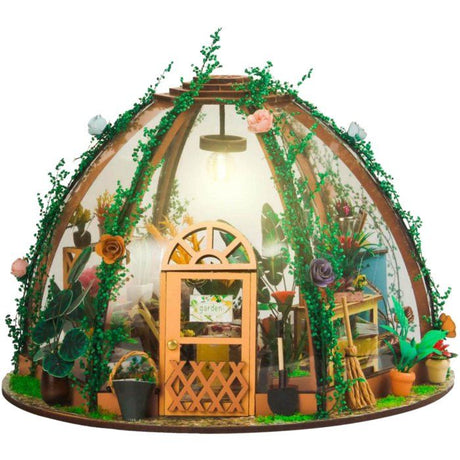 Book Nook - Kit DIY a construire Maquette 3D Serre Livre - Jolie Pergola Green Nook - 22 x 22 x 17 cm