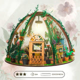 Book Nook - Kit DIY a construire Maquette 3D Serre Livre - Jolie Pergola Green Nook - 22 x 22 x 17 cm