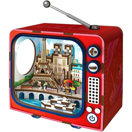 Book Nook - Kit DIY a construire Maquette 3D Serre Livre - TV Paris - 12,5 x 8 x 13 cm