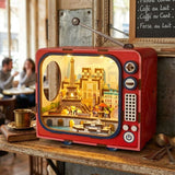 Book Nook - Kit DIY a construire Maquette 3D Serre Livre - TV Paris - 12,5 x 8 x 13 cm