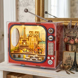 Book Nook - Kit DIY a construire Maquette 3D Serre Livre - TV Paris - 12,5 x 8 x 13 cm
