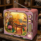 Book Nook - Kit DIY a construire Maquette 3D Serre Livre - TV Fuji - 12,5 x 8 x 13 cm