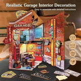 Book Nook - Kit DIY a construire Maquette 3D Serre Livre - Garage vintage Nookland - 10 x 19 x 29 cm