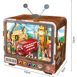 Book Nook - Kit DIY a construire Maquette 3D Serre Livre - TV Londres - 12,5 x 8 x 13 cm