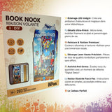 Book Nook - Kit DIY a construire Maquette 3D Serre Livre - Maison volante Nookland - 10 x 19 x 24 cm