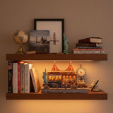 Book Nook - Kit DIY a construire Maquette 3D Serre Livre - Rue de New York Nookland - 22 x 14 x 14 cm