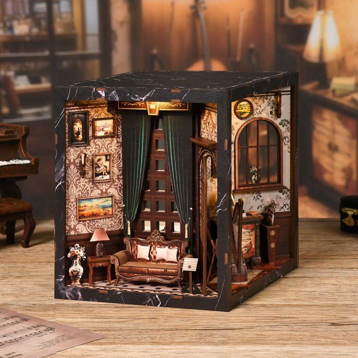 Book Nook - Kit DIY a construire Maquette 3D Serre Livre - Cube Nook Nookland
