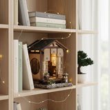 Book Nook - Kit DIY a construire Maquette 3D Serre Livre - Zen house Nookland - 12,5 x 12 x 17 cm