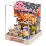 Book Nook - Kit DIY a construire Maquette 3D Serre Livre - Sakura Noodles Creanook - 11 x 9 x 11 cm