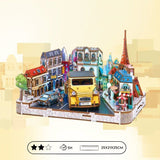 Book Nook - Kit DIY a construire Maquette 3D Serre Livre - Paysage Parisien Nookland - 25 x 21 x 25 cm