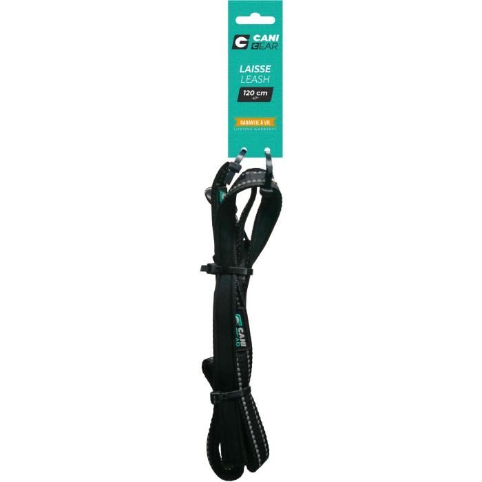 Dog leash - CANI GEAR - 120 cm - Black