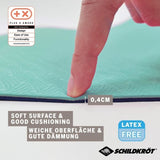 Tapis de yoga - FITNESS - SCHILDKRÖT - 180 x 61 cm - 4 mm - Sac inclus - Vert / Bleu