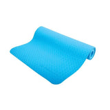 Tapis de yoga - FITNESS - SCHILDKRÖT - 183 x 61 cm - 4 mm - Sac inclus - Bleu clair