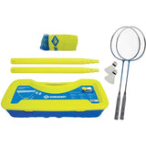 Ensemble de badminton - SCHILDKROT - Donic Schildkrˆt - 2 raquettes - 1 filet - Couleur bleu/jaune