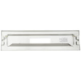 Entrée courrier pour porte BURG WACHTER - Encastrable - Inox