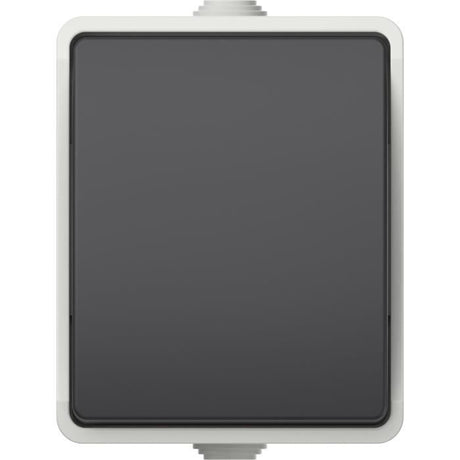 Interrupteur va-et-vient - Aquatop - IP54 - Gris - Intérieur - Plastique haute résistance