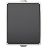 Interrupteur va-et-vient - Aquatop - IP54 - Gris - Intérieur - Plastique haute résistance