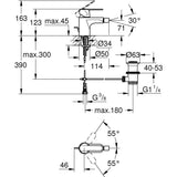 GROHE Mitigeur monocommande Bidet Taille S Get ChromÈ 32885000