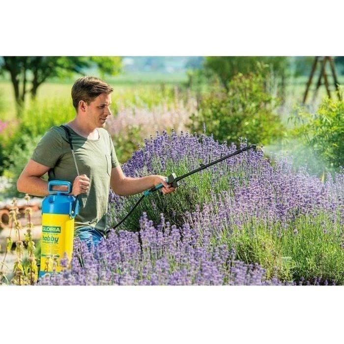 Pulvérisateur a pression 5L GLORIA Hobby Exclusiv - Lance télescopique 1M