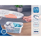 Housse table a repasser Leifheit Cotton Comfort M 71601, rembourrage en molleton de 3 mm, pour planche a repasser max. 125 x 40 cm