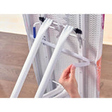 Housse table a repasser Leifheit Cotton Comfort L 71602, rembourrage en molleton de 3 mm, pour planche a repasser max. 140 x 45 cm