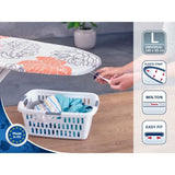 Housse table a repasser Leifheit Cotton Comfort L 71602, rembourrage en molleton de 3 mm, pour planche a repasser max. 140 x 45 cm