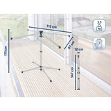 Séchoir parapluie Leifheit 140 LinoPop-Up 82500, étendoir intérieur et extérieur avec 14m d'étendage, transport et rangement facile