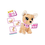 Simba - Peluche interactive - Chi Chi Love Baby Boo - 30 cm - Jouet interactif - Marron et rose - Mixte - 3 ans+