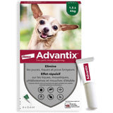 Advantix Chien Solution Antiparasitaire Puces Tiques Répulsif Mouches Moustiques Phlébotomes 1,5 a 4kg 4 pipettes