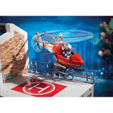 PLAYMOBIL 9462 Caserne de pompiers avec hélicoptere, City Action, Mixte, Pour enfant des 4 ans