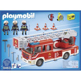 PLAYMOBIL 9463 Camion de pompiers, Avec échelle pivotante, City Action, des 4 ans