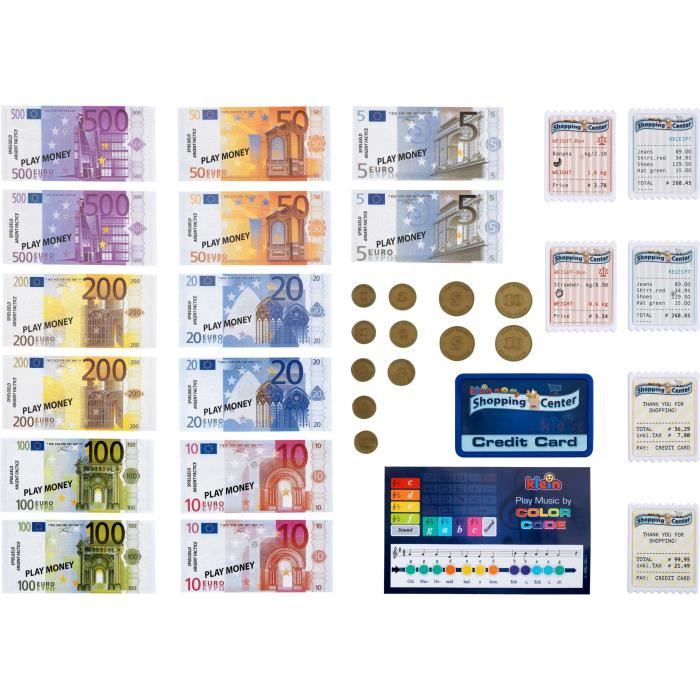 Jouet de caisse enregistreuse électronique avec tablette amovible - KLEIN - Diverses fonctions