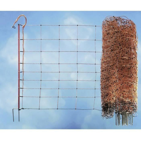KERBL -  Filet pour moutons OviNet électrifiable - Longueur 50 m - Hauteur 90 cm - 14 piquets