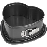Moule coeur a fond amovible  - BIRKMANN - EASY BAKING - Acier carbone - Anti adhésif - 26,5 x 25 x 9 cm