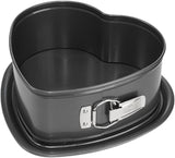 Moule coeur a fond amovible  - BIRKMANN - EASY BAKING - Acier carbone - Anti adhésif - 26,5 x 25 x 9 cm