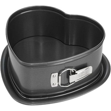 Moule coeur a fond amovible  - BIRKMANN - EASY BAKING - Acier carbone - Anti adhésif - 26,5 x 25 x 9 cm