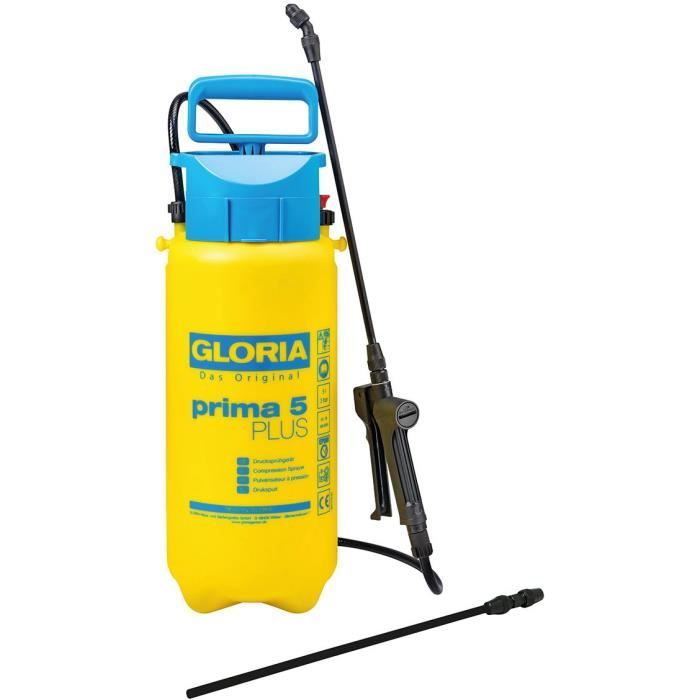 GLORIA Prima 5 Plus Pressure Sprayer - 5L - Acid Resistant