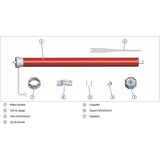 Moteur filaire volet roulant RM10MM SUPERROLLO - SR20215 - Diametre 60 mm - 10 Nm - Poids max tablier 22 kg