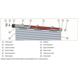 Moteur filaire volet roulant RM20MM SUPERROLLO - SR20225 -Diametre 60 mm - 20 Nm - Poids max tablier 44 kg