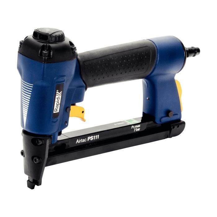 Agrafeuse Pneumatique - RAPID - PS111 - Corps en Magnésium - Compatible avec Agrafes N°140