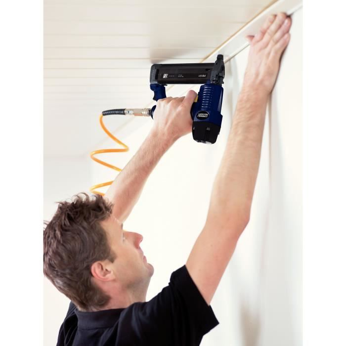 Cloueur pneumatique PRO PB131 - RAPID - pour clous N°8 (15-50 mm) - 110 clous - idéal pour la menuiserie