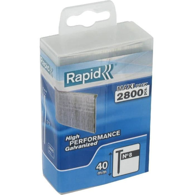 Pointe - Rapid Agraf - n°8 - 40 mm - 2800 pointes - Lot de 200