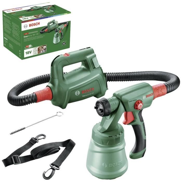 Bosch Paint Spray Gun - EasySpray 18V-100 - Cordless - Green - 0.8 l