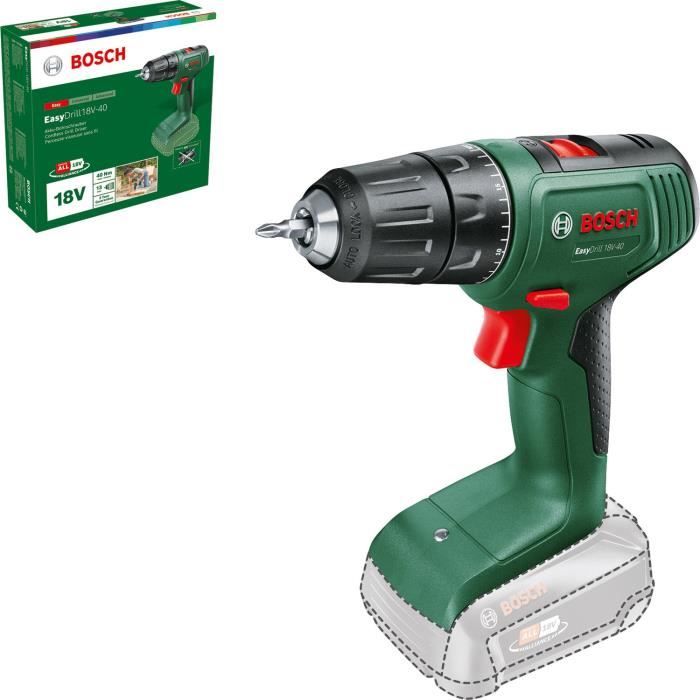 Perceuse visseuse - Bosch - EasyDrill 18V-40 - Sans batterie - Mandrin 13 mm - 2 vitesses