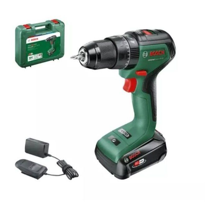 Perceuse a percussion Universal Impact 18V-60 - BOSCH - avec 1 batterie 2Ah - coffret - 06039D7101