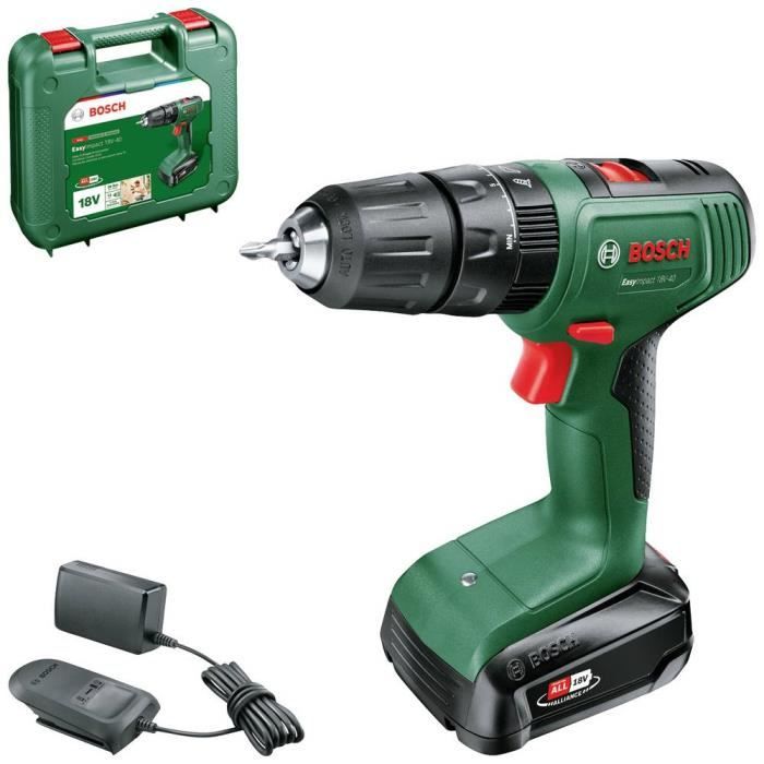 Bosch EasyImpact 18V40 impact drill driver + (1x2.0Ah battery) + AL18V-20 charger in carrying case